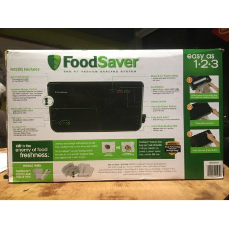 Foodsaver 九成新真空機贈送袋子一箱