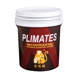 【Plimates 金絲猴】P-623 水性PU防漏膠 黑咖啡-5加侖裝