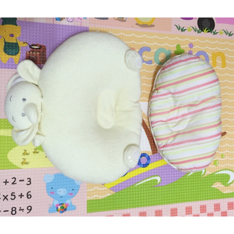 麗嬰房小象枕頭+嬰兒枕 2個合售