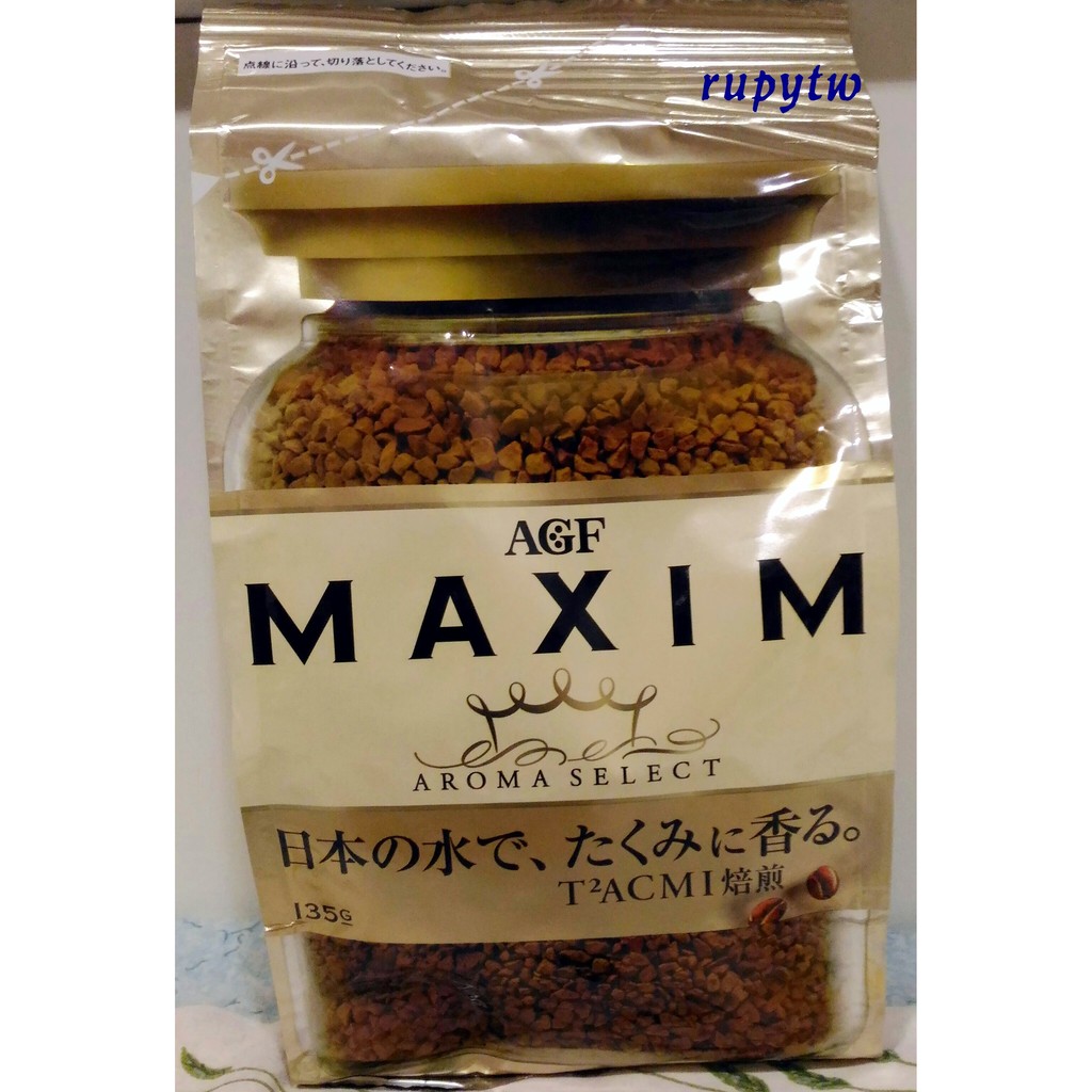 [萌芽 store] AGF MAXIM 即溶 咖啡粉 箴言金  135G 補充包