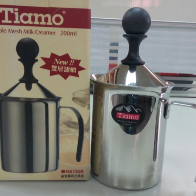 Tiamo HA1528不鏽鋼雙層奶泡杯 奶泡器