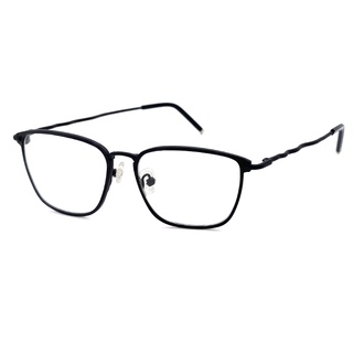 光學眼鏡 知名眼鏡行 (回饋價) 鋁黑方框+黑色鏡腳 合金+板料面框鏡架 15276光學鏡框(複合材質/全框)