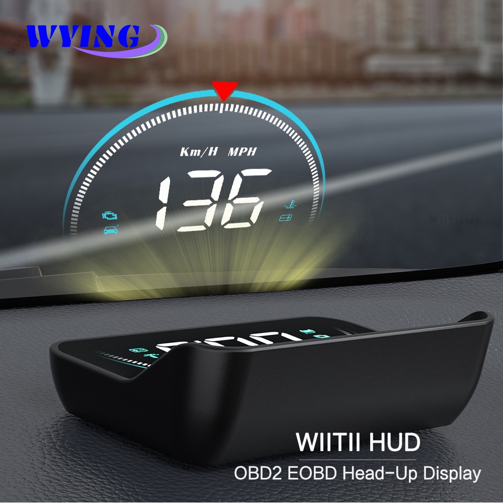 Wying HUD M8 優於A100S HUD汽車HUD抬頭顯示器OBD2超速警告汽車電子水溫