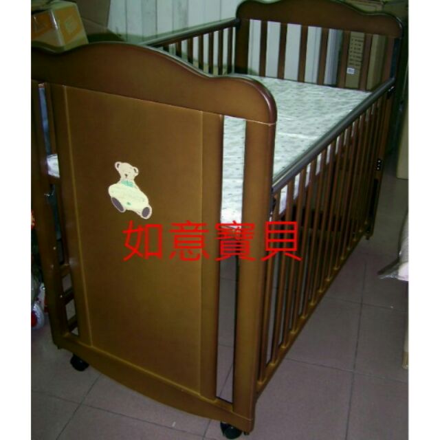 全新CNS安全檢驗-小熊 嬰兒床 大床 (附側板)台灣製