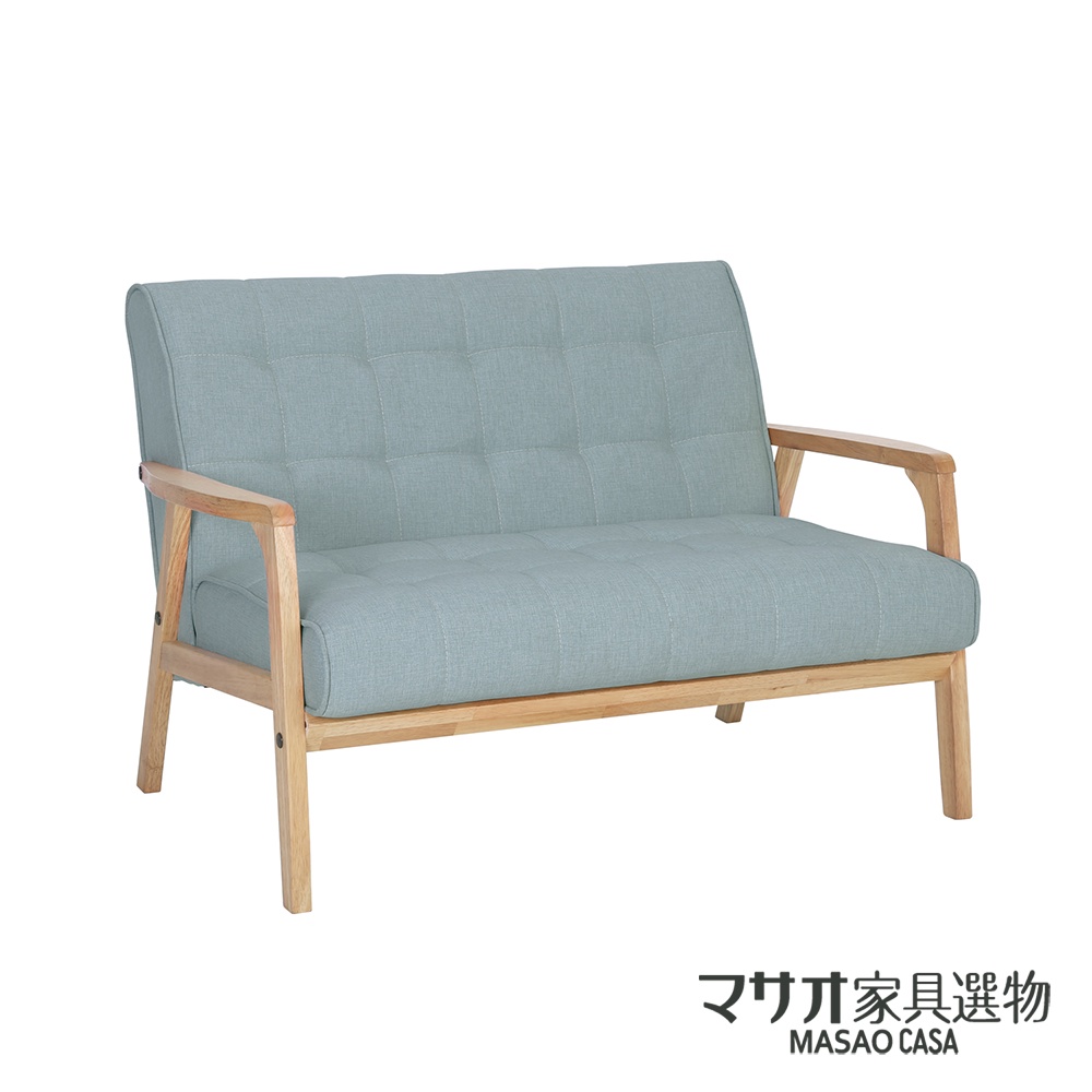 【生活工場】圖森二人座沙發-淺藍色