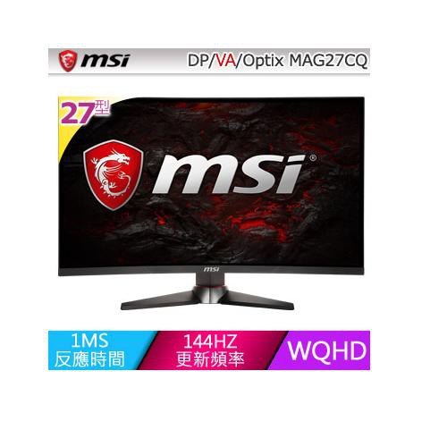 MSI 微星 Optix MAG27CQ 27吋 2K 曲面電競螢幕 MAG 27CQ 2K 曲面