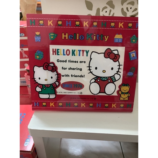 二手Hello Kitty早期塑膠製相框