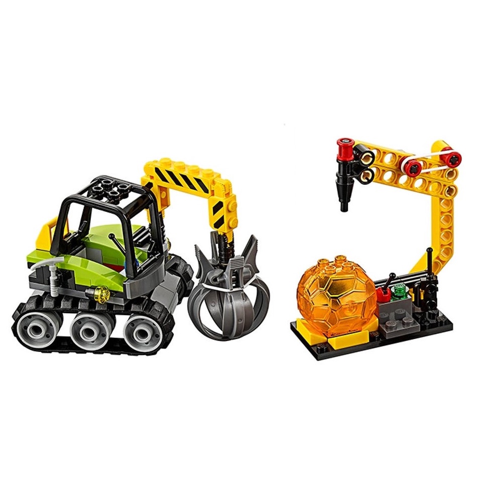 【小荳樂高】LEGO 火山探險系列 工程車+鑽礦石機一組如圖 (出自60123)