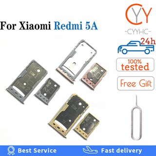 XIAOMI 全新高品質適用於小米 Redmi 5A SIM 卡託盤插槽支架支架讀卡器更換零件