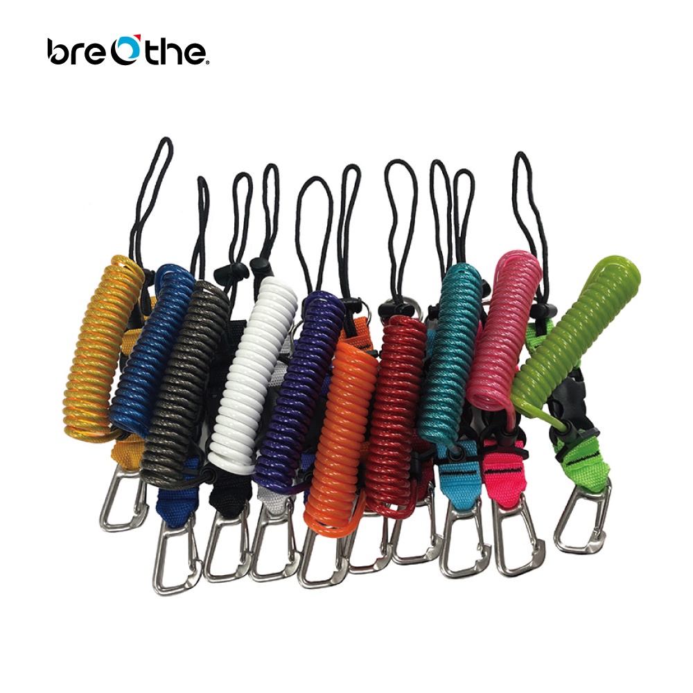 不鏽鋼安全彈簧扣 失手繩 潛水相機繩 潛水 自由潛水 Breathe 水呼吸