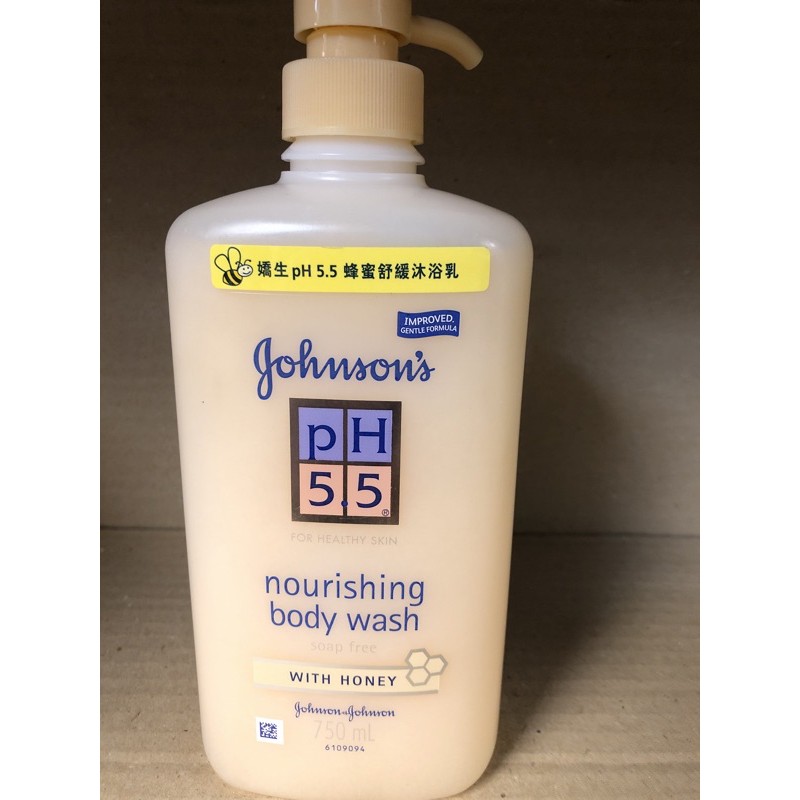 Johnson’s 嬌生PH5.5 蜂蜜舒緩沐浴乳 750ml 短效期