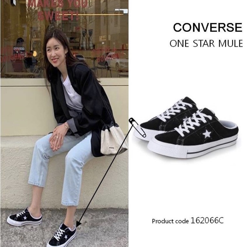 特價- [預購］Converse one star mule🇰🇷 黑 