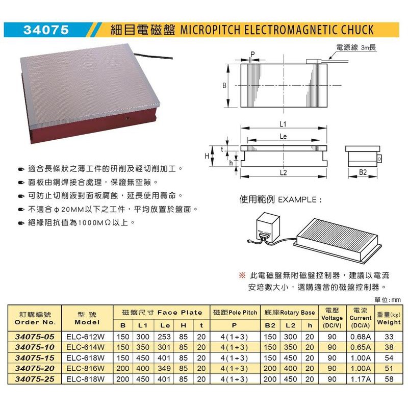 米其林 MATCHLING 34075 細目電磁盤 價格請來電或留言洽詢