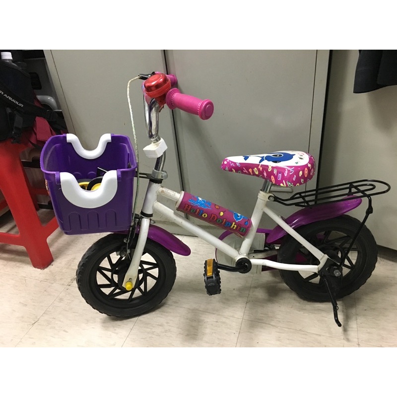 兒童腳踏車12吋 二手 紫色 含輔助輪