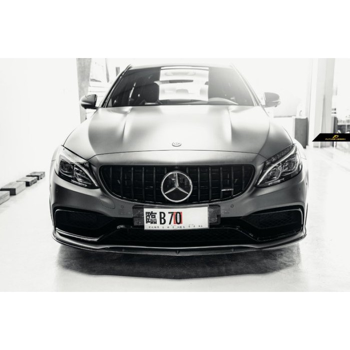 【政銓企業】BENZ W205 正C63 專用 舊款改新款 C63 GT 全亮黑 水箱罩 現貨供應