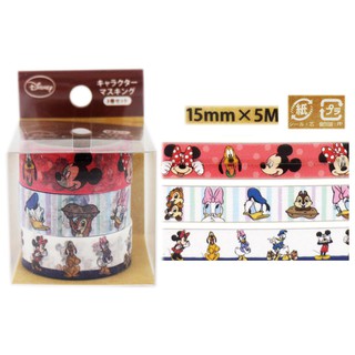 卡漫城 - 米奇 米妮 紙膠帶組 ㊣版 日本製 Chip Mickey Mouse Minnie 貼紙 唐老鴨 奇奇 米