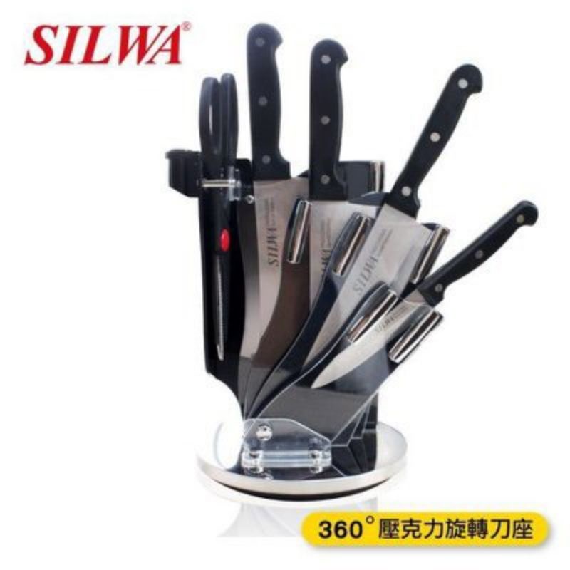 [代售]SILWA 西華 六件式刀具組-內附360°旋轉壓克力刀架