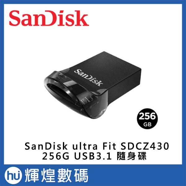 SanDisk Ultra Fit USB 3.1 高速隨身碟 (公司貨) SDCZ430 256GB TESLA 哨兵