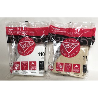 HARIO V60 01錐形濾紙110入/袋裝酵素漂白/無漂白 濾紙 日本