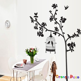 【橘果設計】鳥籠 壁貼 牆貼 壁紙 DIY組合裝飾佈置
