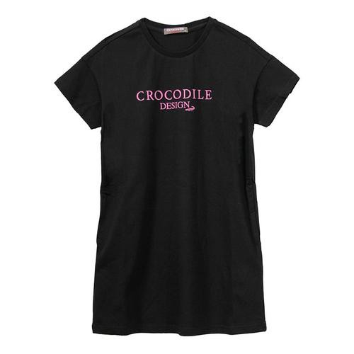 Crocodile Junior『小鱷魚童裝』559350印字長洋裝 Ggo young store 趣購直營店