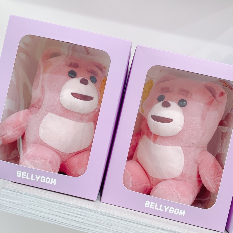 韓國代購  Bellygom 貝力熊 粉紅熊  高24CM