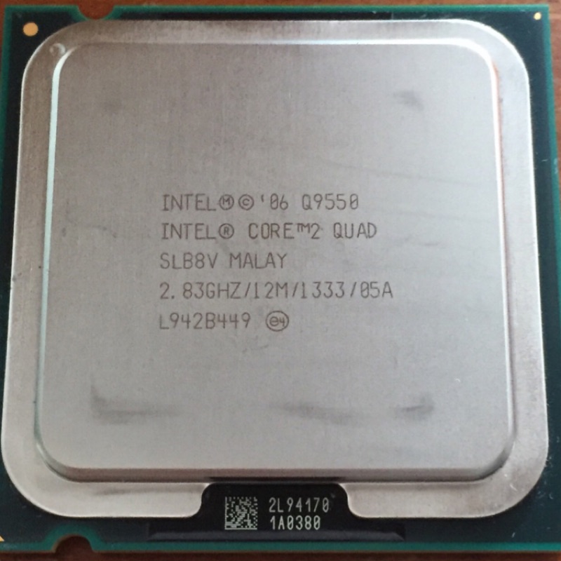 Intel Core 2  Q9550 CPU，2.83GHz，四核心，保證良品，保固一個月，775腳位，特賣600元
