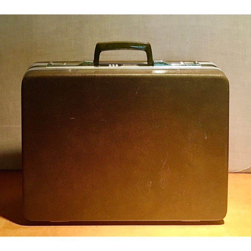 Echolac 早期 棕色硬殼手提箱 密碼鎖 手提箱 行李箱 旅行箱 硬殼箱 公事包 愛可樂