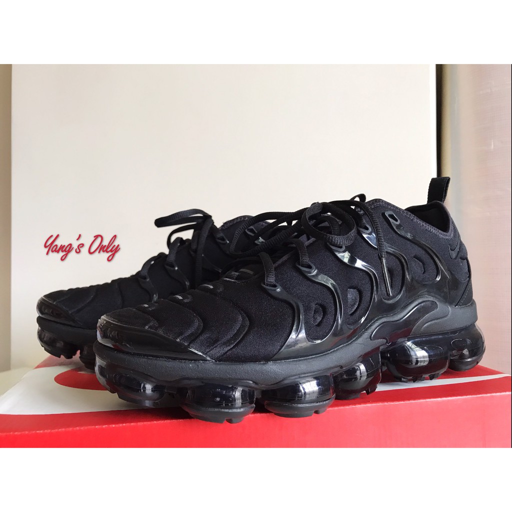 二手現貨(近全新)⭐️男款Nike Air Vapormax Plus Triple Black 黑色 泡泡氣墊 科技感