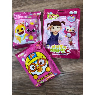 韓國🇰🇷代購～現貨！鯊魚寶寶/小荳子/Pororo 維他命糖果 萬聖節糖果 萬聖節