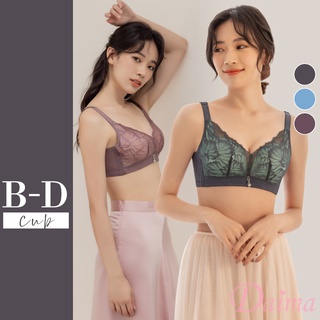 Daima黛瑪 無鋼圈內衣 BCD罩 蕾絲內衣【花漾峰情】手託杯設計集中 爆乳內衣 彈力 花瓣 穩定 三色 3078