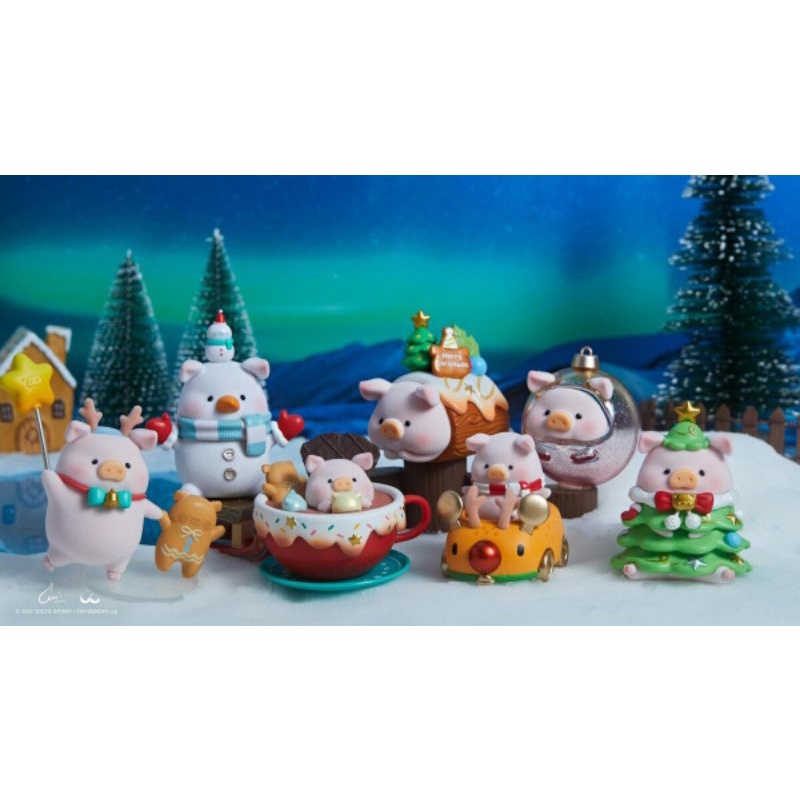 【盲盒】聖誕Lulu豬 lulu豬罐頭盲盒 聖誕小鎮系列 確認款 雪人 Toyzeroplus