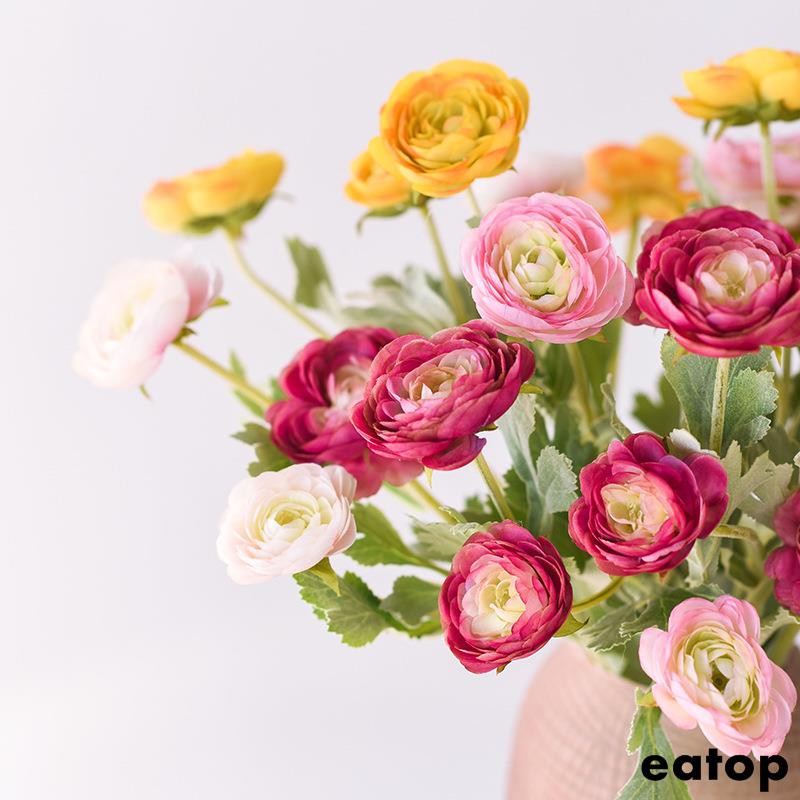 糖糖仿真英国小露莲假花设计师花束家居舞台背景仿真花客厅插花摆件 蝦皮購物
