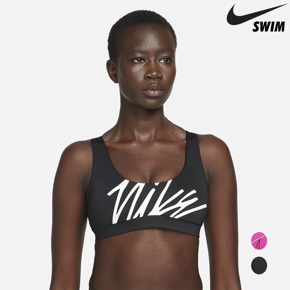 NIKE MULTI LOGO 成人女性比基尼泳衣 泳裝 運動泳衣 女泳衣 比基尼上衣 NESSC251