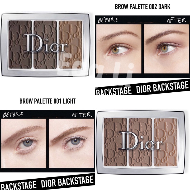 dior backstage brow palette