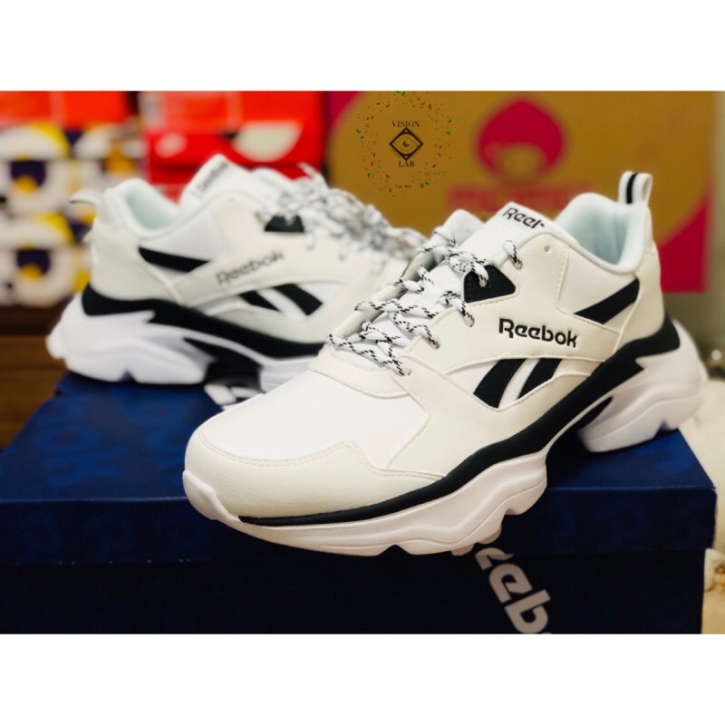 【VISION】最後一雙$1780 Reebok Royal Bridge 3.0 黑白 老爹鞋 復古 男 EF8020