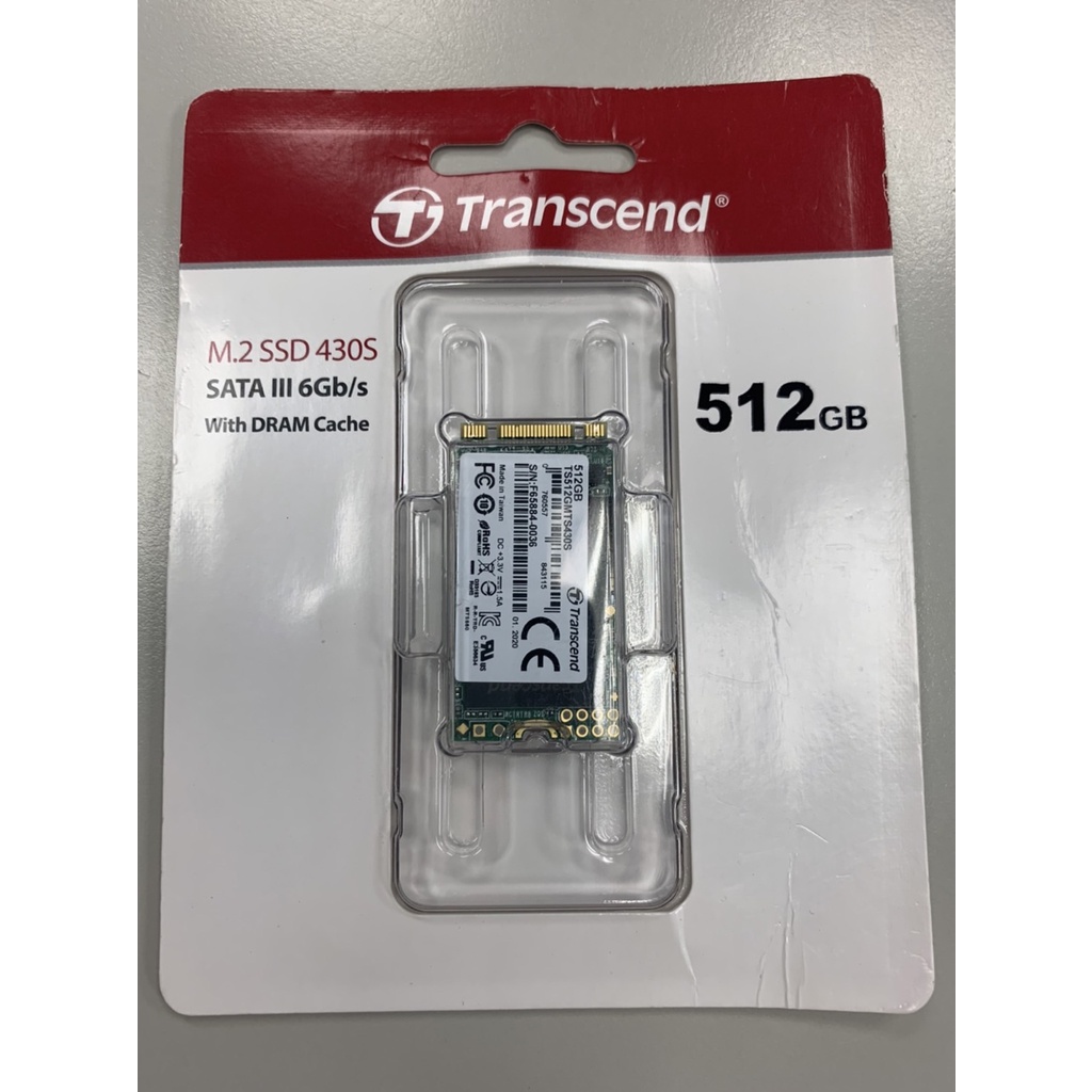 創見 512GB MTS430S M.2 2242 SSD固態硬碟 TS512GMTS430S 全新拆封品