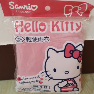 三麗鷗 正版授權 Hello kitty 凱蒂貓 KT 輕便雨衣 成人 雨衣