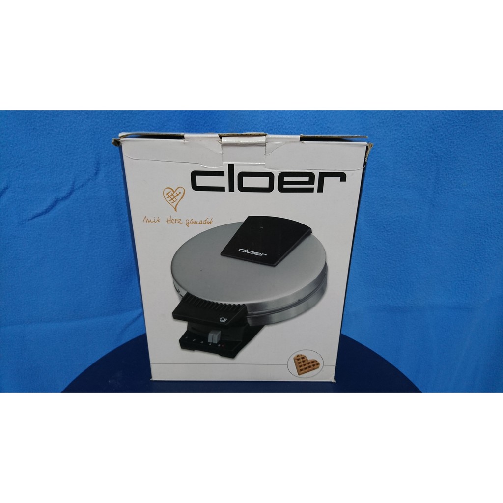 【Cloer】德國百年工藝品牌鬆餅機(時尚銀) (二手)