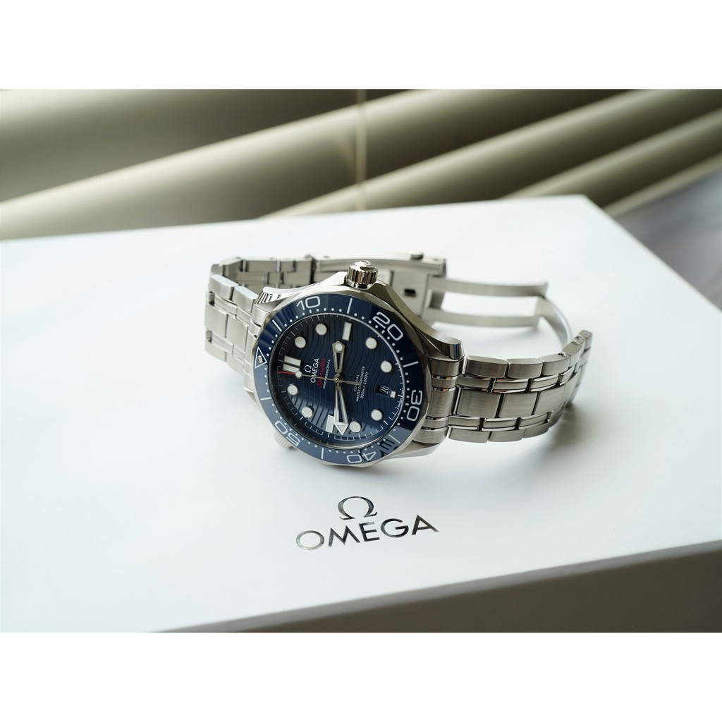 歐米茄 Omega Seamaster 300米 210.30.42.20.03.001 藍面海馬 鍊帶+膠帶雙用款