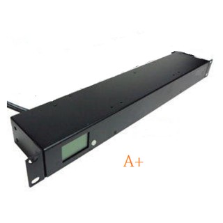 【蝦皮A+店】1U PDU 10孔插座 機架橫式電源 20A 全功能LCD電表 防突波 負載跳脫重置 機櫃電源 PDU