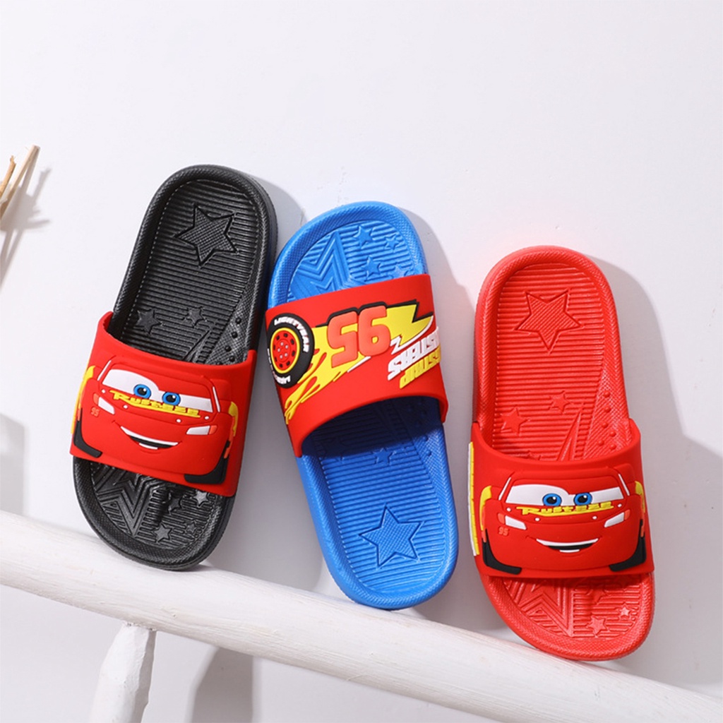 出清商品【Disney迪士尼】Cars 閃電麥坤 防滑耐磨兒童拖鞋 兒童室內鞋