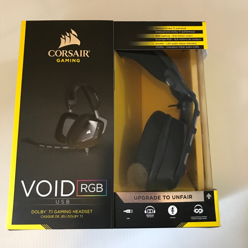 海盜船 Corsair VOID PRO RGB USB 耳機麥克風 7.1聲道