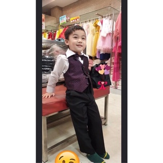 COCOYA童裝禮服[背心式帥氣套裝][現貨]男小童中童婚禮小花童 音樂會鋼琴小提琴 正式場合 演講 韓版