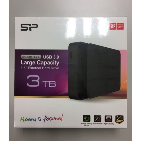 【GT精選】全新 SP 廣穎 Stream S06 3T 3TB 3.5吋 USB 3.0 行動硬碟