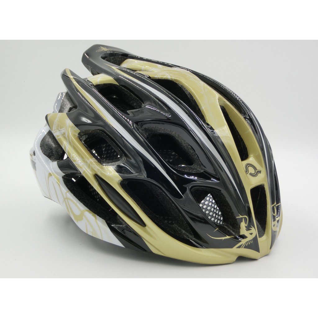 【CORSA】 FX2 輕量級 INMOLD 26孔自行車安全帽 - 金/黑款 - L - Giant捷安特同款