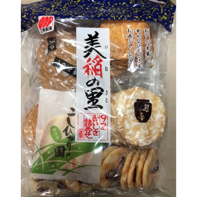 日本 三幸製菓 美稻里仙貝 美稻里米果 6種綜合米果 家庭號 200g