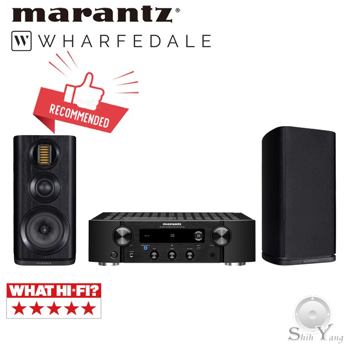 Marantz PM7000N 網路串流綜合擴大機 + Wharfedale EVO 4.2 書架喇叭 公司貨保固