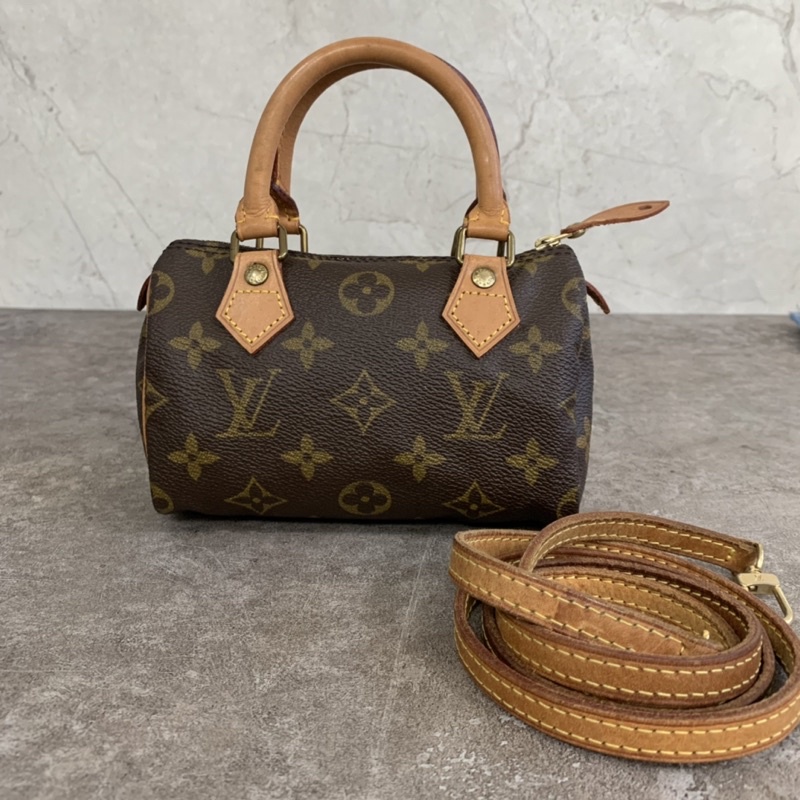 已售）LV mini Speedy 迷你波士頓 斜肩包 手提包 枕頭包