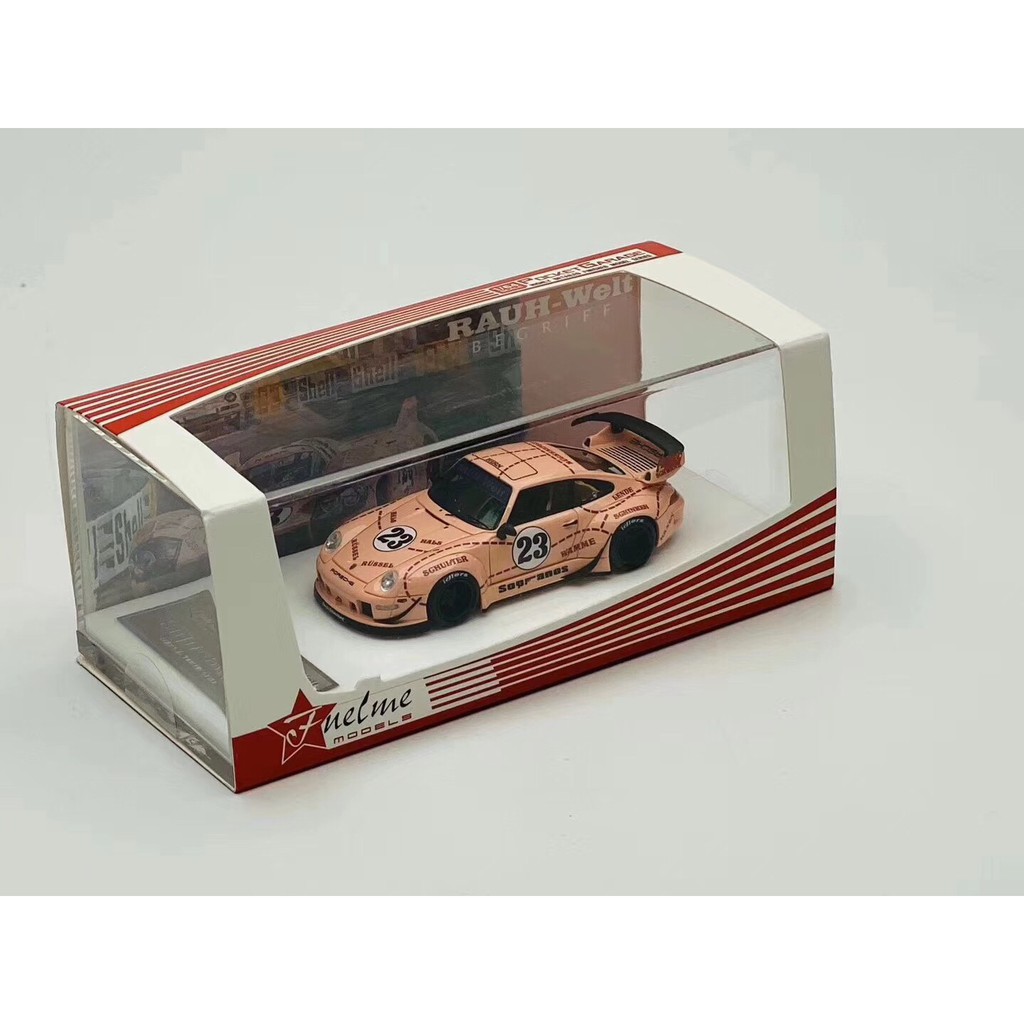 【名車館】Fuelme Porsche 911 (993) RAUH-Welt Pink Pig 1/64